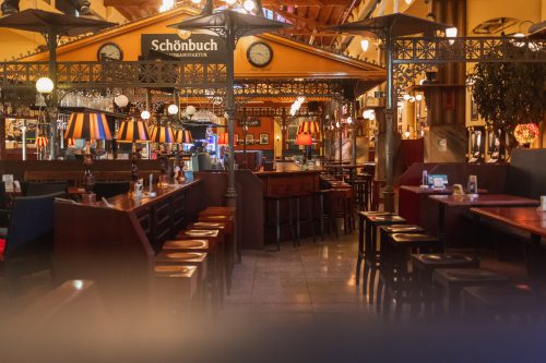 Markthalle Theke von Innen